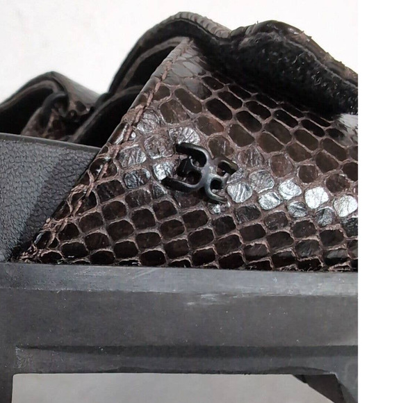 Sam Edelman Women's Brown Leather Eliana Lug Sole Slide Sandals 7.5 Brown - Picture 8 of 14